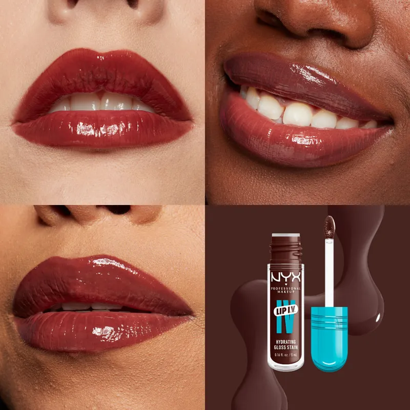 Bild 5 för NYX Professional Makeup Lip I.V. Hydrating Gloss Stain 05 Mocha M