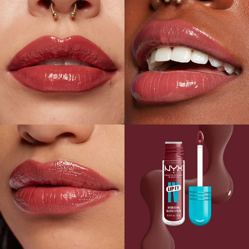 Bild 5 för NYX Professional Makeup Lip I.V. Hydrating Gloss Stain 08 Girl Ny