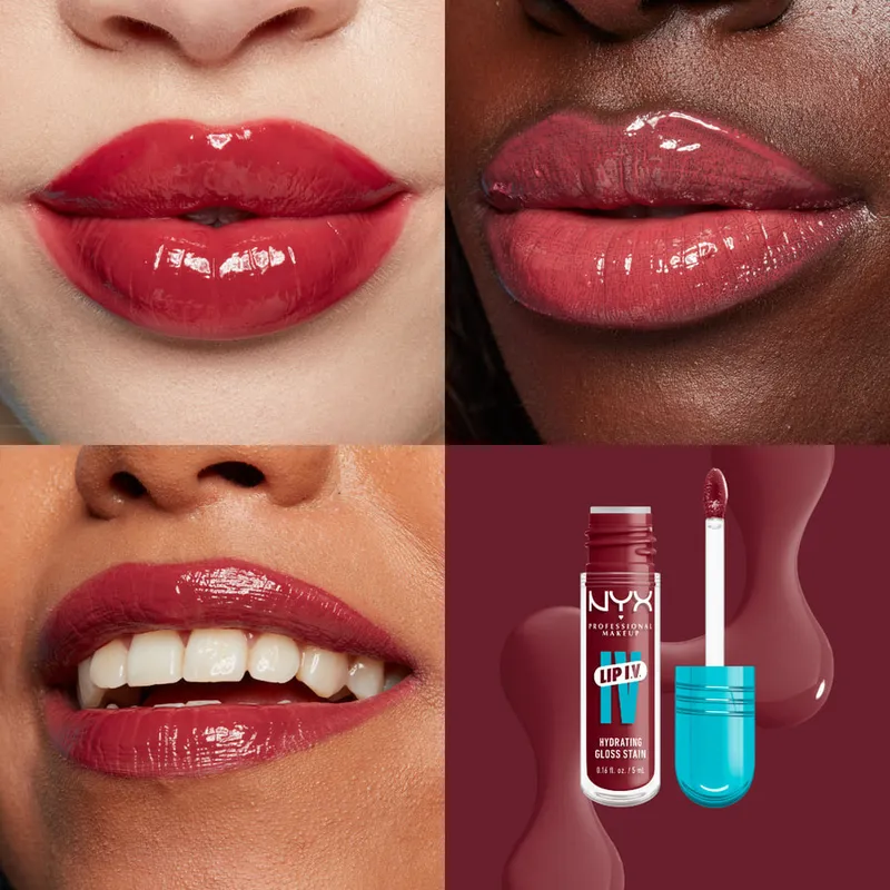 Bild 5 för NYX Professional Makeup Lip I.V. Hydrating Gloss Stain 09 Blush R