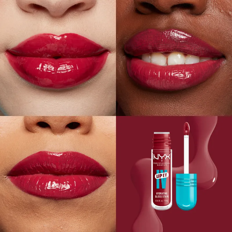 Bild 5 för NYX Professional Makeup Lip I.V. Hydrating Gloss Stain 10 Berry T