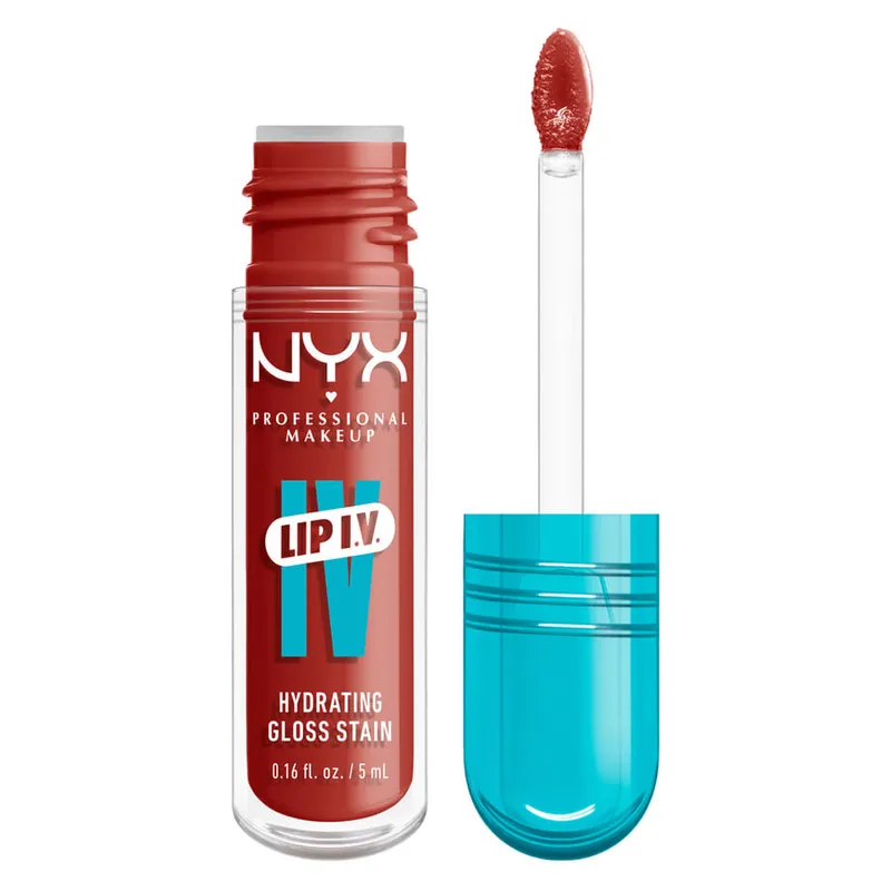 Bild 6 för NYX Professional Makeup Lip I.V. Hydrating Gloss Stain 12 Burst That Tang! - 5 ml