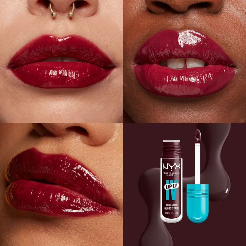 Bild 5 för NYX Professional Makeup Lip I.V. Hydrating Gloss Stain 14 Mauve N