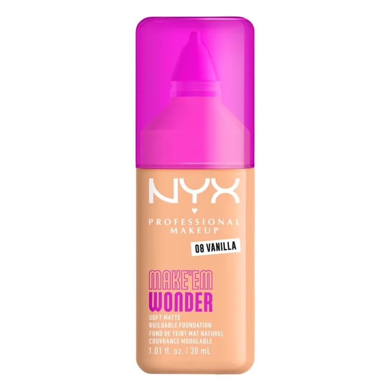 Bild 2 för NYX PROFESSIONAL MAKEUP Make Em Wonder Foundation 08 Vanilla