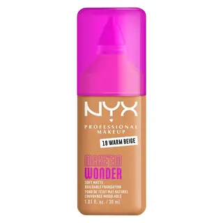 Produktfoto för NYX PROFESSIONAL MAKEUP Make Em Wonder Foundation 19 Warm Beige