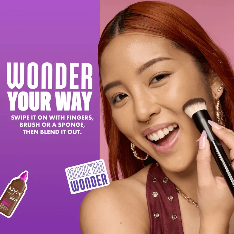 Bild 7 för NYX PROFESSIONAL MAKEUP Make Em Wonder Foundation 20 Classic Tan