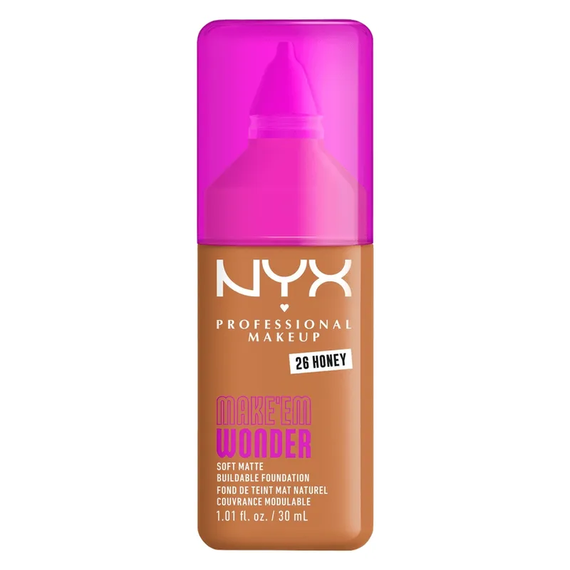 Bild 1 för NYX PROFESSIONAL MAKEUP Make Em Wonder Foundation 26 Honey