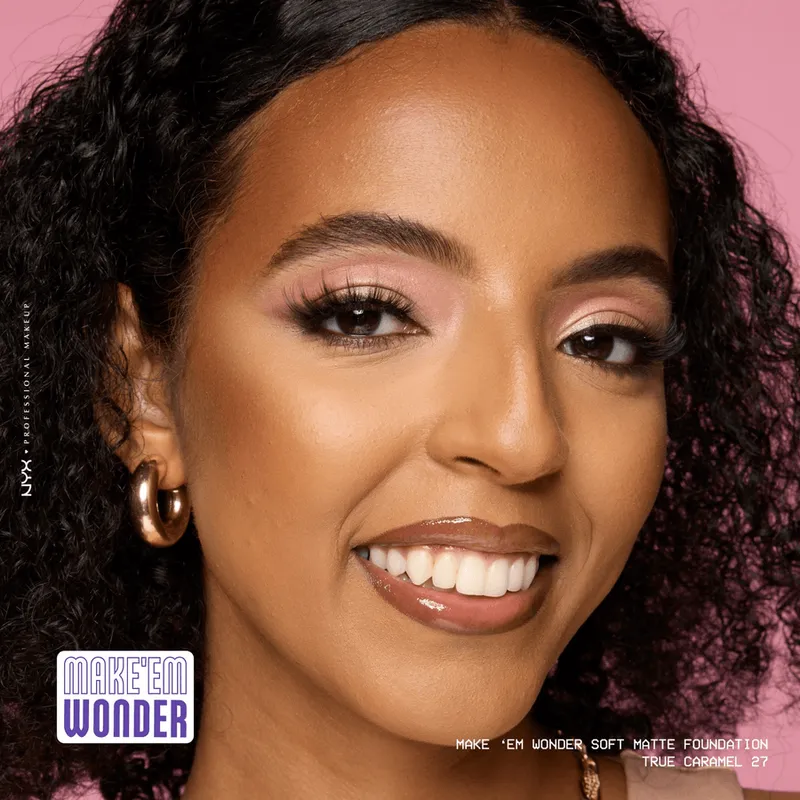 Bild 8 för NYX PROFESSIONAL MAKEUP Make Em Wonder Foundation 27 True Caramel