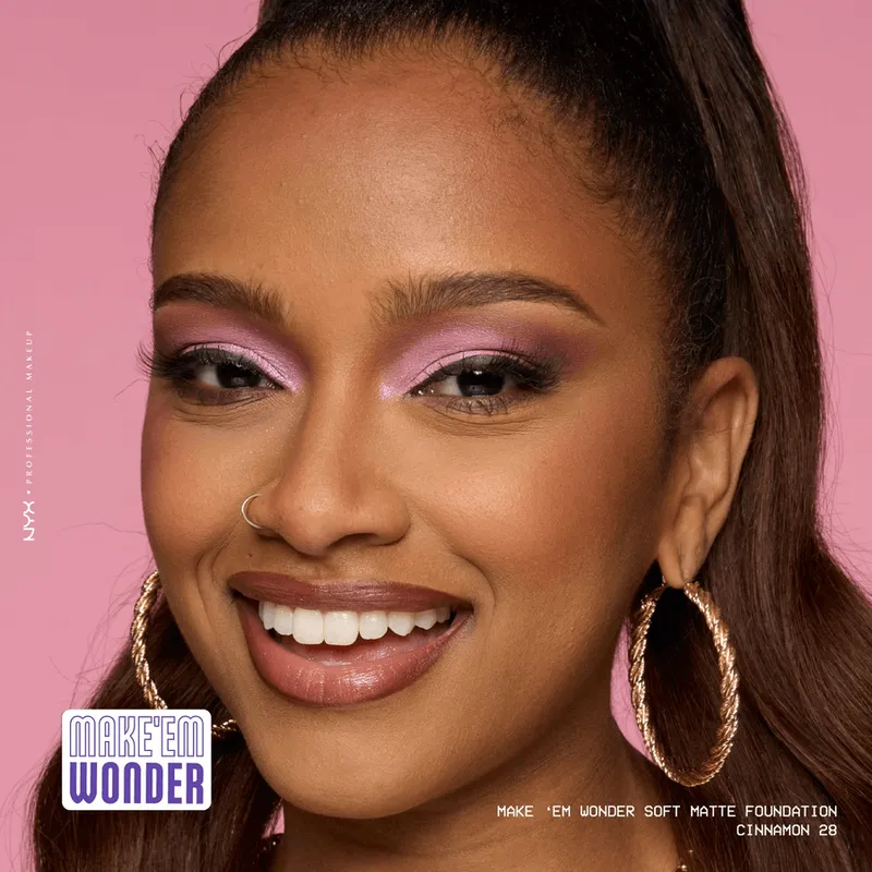 Bild 8 för NYX PROFESSIONAL MAKEUP Make Em Wonder Foundation 28 Cinnamon