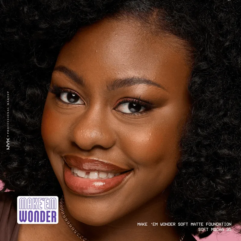 Bild 8 för NYX PROFESSIONAL MAKEUP Make Em Wonder Foundation 35 Soft Mocha