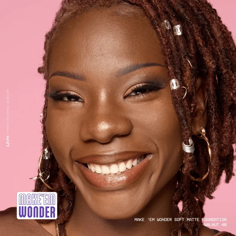 Bild 8 för NYX PROFESSIONAL MAKEUP Make Em Wonder Foundation 40 Walnut