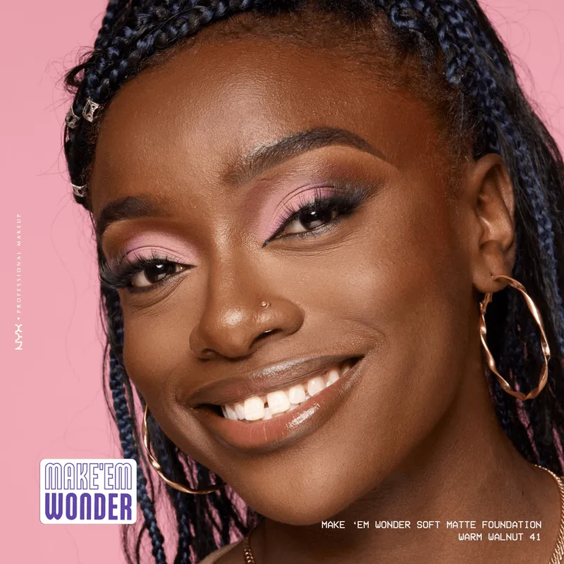 Bild 8 för NYX PROFESSIONAL MAKEUP Make Em Wonder Foundation 41 Warm Walnut