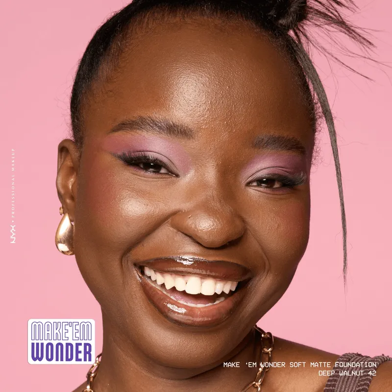 Bild 8 för NYX PROFESSIONAL MAKEUP Make Em Wonder Foundation 42 Deep Walnut
