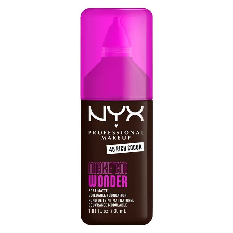 Bild 1 för NYX PROFESSIONAL MAKEUP Make Em Wonder Foundation 45 Rich Cocoa
