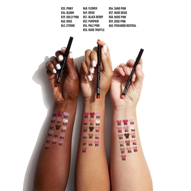 Bild 3 för NYX Professional Makeup Slim Lip Pencil Cabaret 804