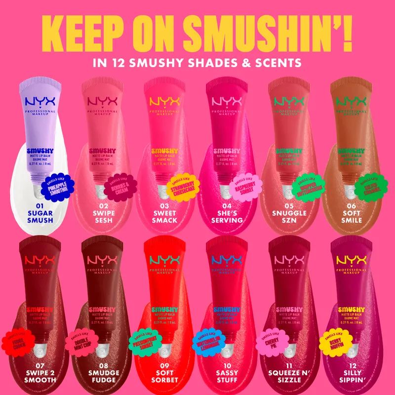 Bild 9 för NYX PROFESSIONAL MAKEUP Smushy Matte Lip Balm 10 Sassy Stuff