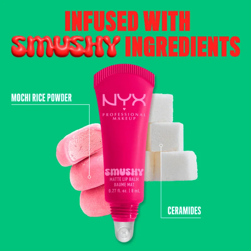 Bild 7 för NYX PROFESSIONAL MAKEUP Smushy Matte Lip Balm 4 Shes Serving