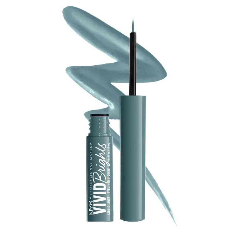 Bild 2 för NYX Professional Makeup Vivid Bright Liquid Liner Cyan Simp 01 2 ml