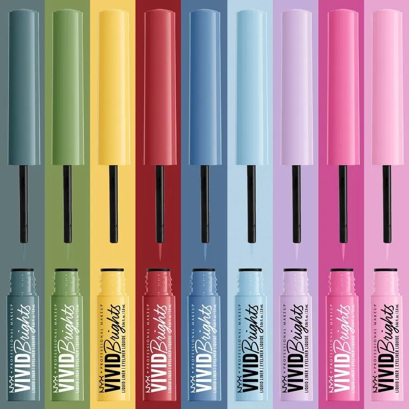 Bild 6 för NYX Professional Makeup Vivid Bright Liquid Liner Cyan Simp 01 2 ml