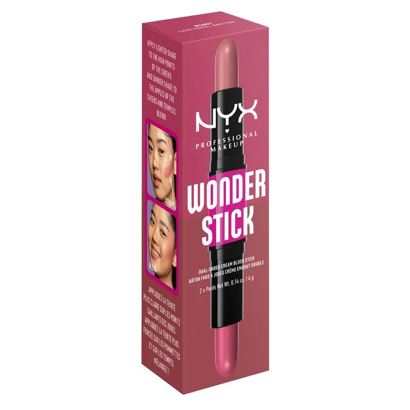 Bild 3 för NYX PROFESSIONAL MAKEUP Wonder Stick Dual-Ended Cream Blush Stick 01 L
