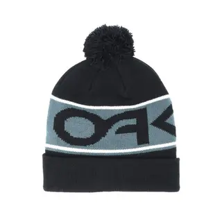 Produktfoto för Oakley - Svart pom Beanie - Factory Black Cuff Beanie @ Hatstore