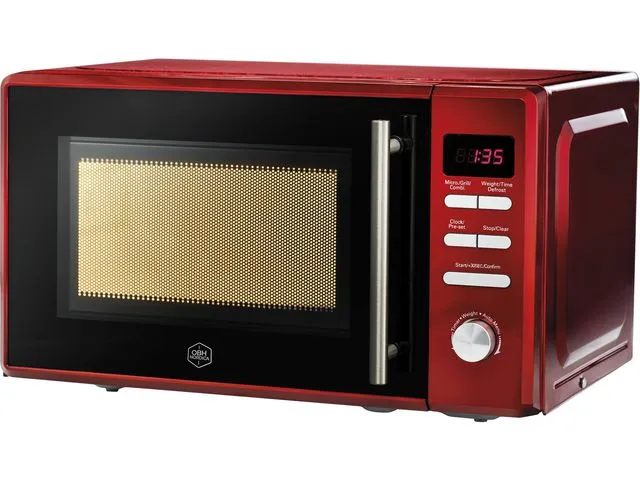 Alternativ bild 0 för OBH NORDICA Mikrovågsugn med grillfunktion, Vega 7541, 700 W, 20 l, 44 x 36 x 26 cm, Chili-röd