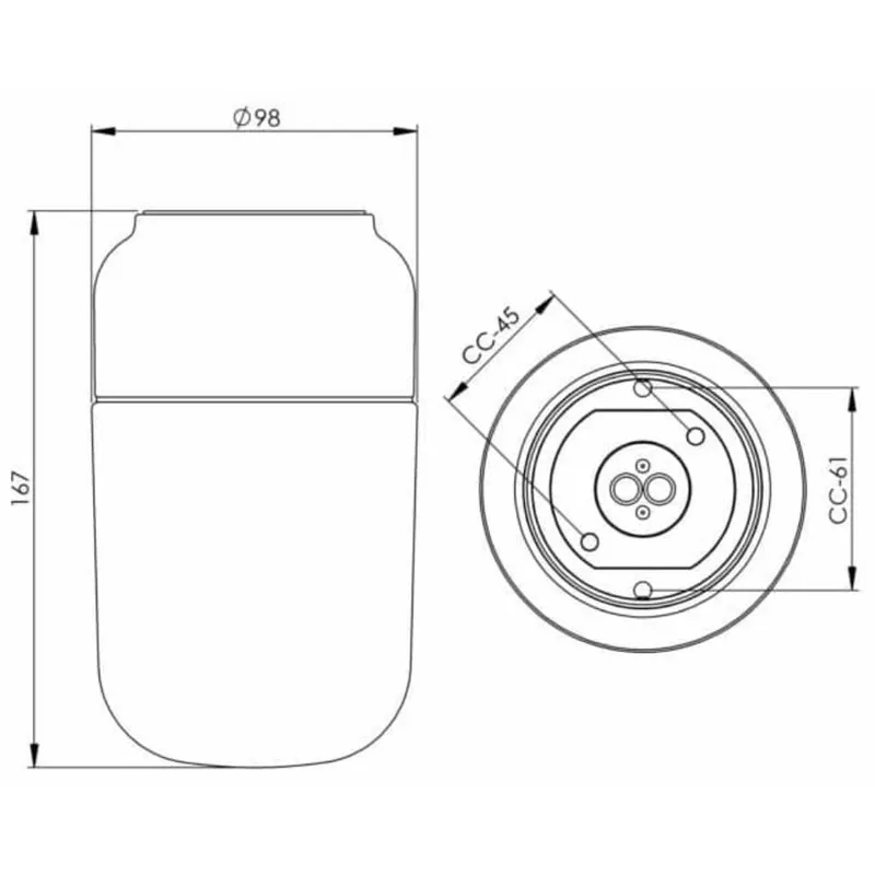Bild 2 för Ohm Svart bastulampa E27 Max 40W