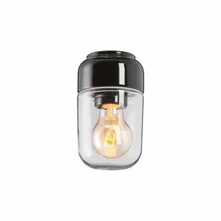 Produktfoto för Ohm Svart klar taklampa E27 max 40W