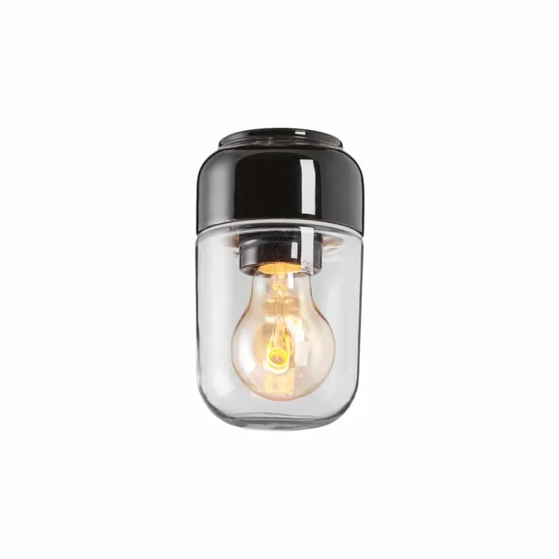 Bild 1 för Ohm Svart klar taklampa E27 max 40W