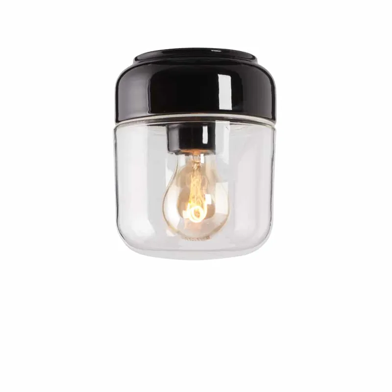 Bild 1 för Ohm Svart klar taklampa E27 max 40W