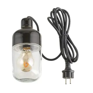 Produktfoto för Ohm Svart Klar utomhuslampa E27 max 40W