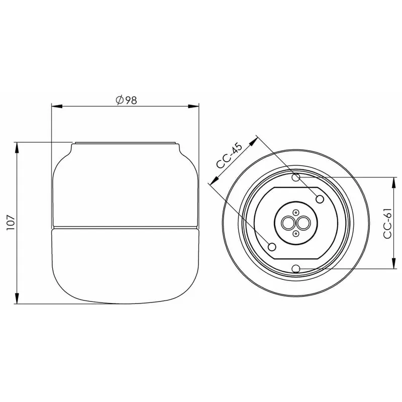 Bild 2 för Ohm Svart opal vägglampa G9 max 20W