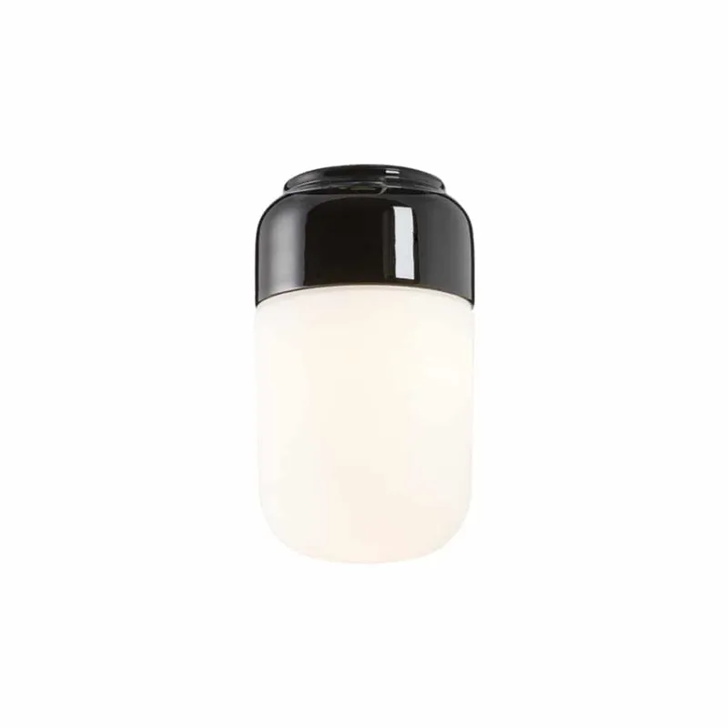 Bild 1 för Ohm Svart Taklampa Opal E27 Max 40W