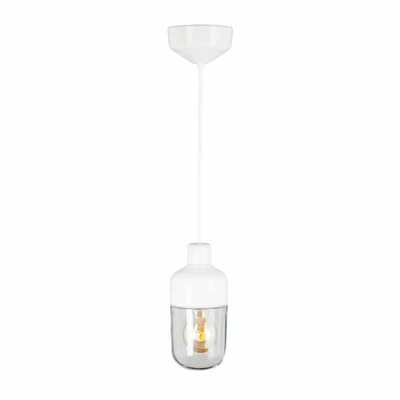 Bild 1 för Ohm vit klar Taklampa E27 Max 40W