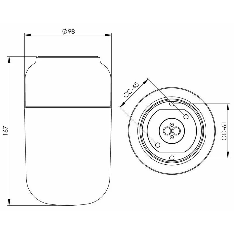 Bild 2 för Ohm vit Taklampa E27 Max 40W
