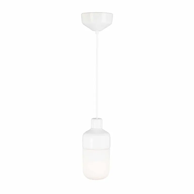 Bild 1 för Ohm Vit Taklampa Opal E27 Max 40W