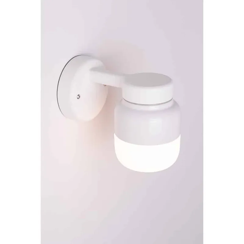 Bild 2 för Ohm Wall Vägglampa LED G9 Vit 100/150 Opalglas IP44