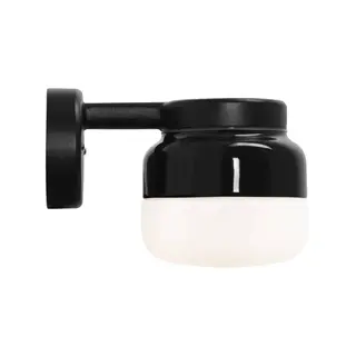 Produktfoto för Ohm Wall Vägglampa LED GX53 Svart 140/150 Opalglas IP44