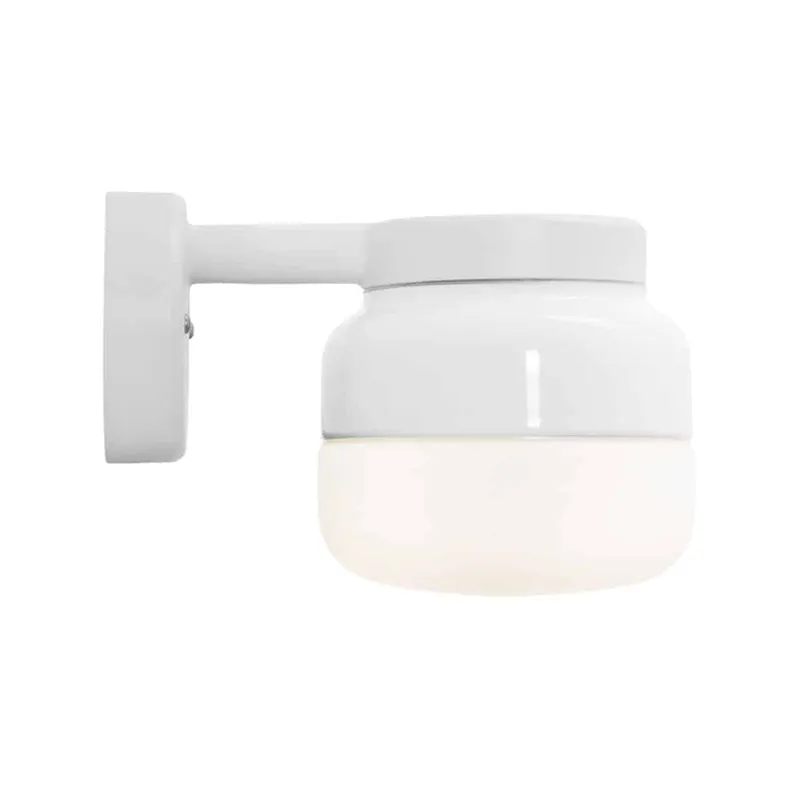 Bild 1 för Ohm Wall Vägglampa LED GX53 Vit 140/150 Opalglas IP44