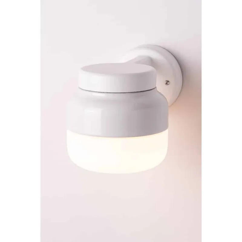 Bild 2 för Ohm Wall Vägglampa LED GX53 Vit 140/150 Opalglas IP44