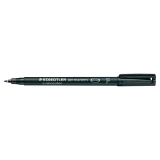 Produktfoto för OHP-pen Lumocolor sort F 0,6 mm 318-9 permanent - (10 stk.)