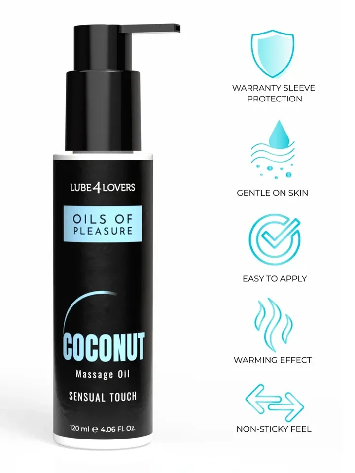 Bild 2 för Oils Of Pleasure Coconut Massage Oil 120 ml