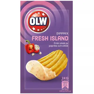 Produktfoto för OLW 2 x Dippmix Fresh Island 24g