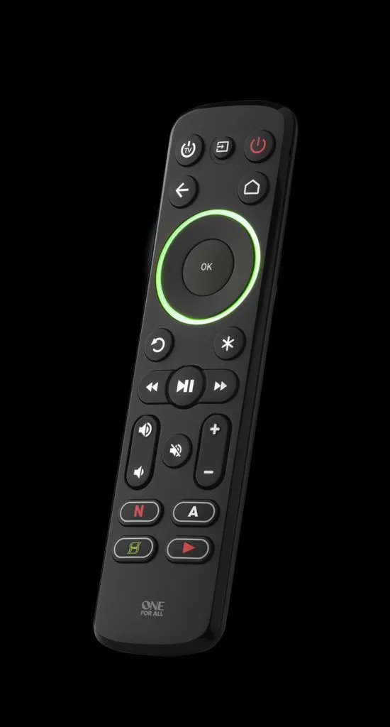 Alternativ bild 0 för One For All Advanced fjärrkontroll Streamer, TV, Ljud, IR trådlös, Tryckknappar, Svart