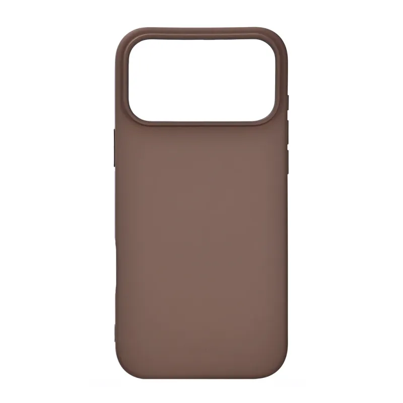 Alternativ bild 0 för ONSALA iPhone 17 Pro Max Mobilskal med Silikonkänsla - Choklad