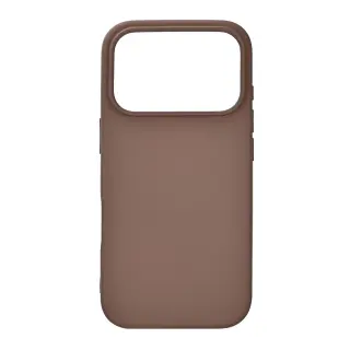 Produktfoto för ONSALA iPhone 17 Pro Mobilskal med Silikonkänsla - Choklad