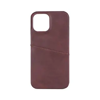 Produktfoto för ONSALA Mobile Cover Brown with Cardpocket iPhone 12 6.7"