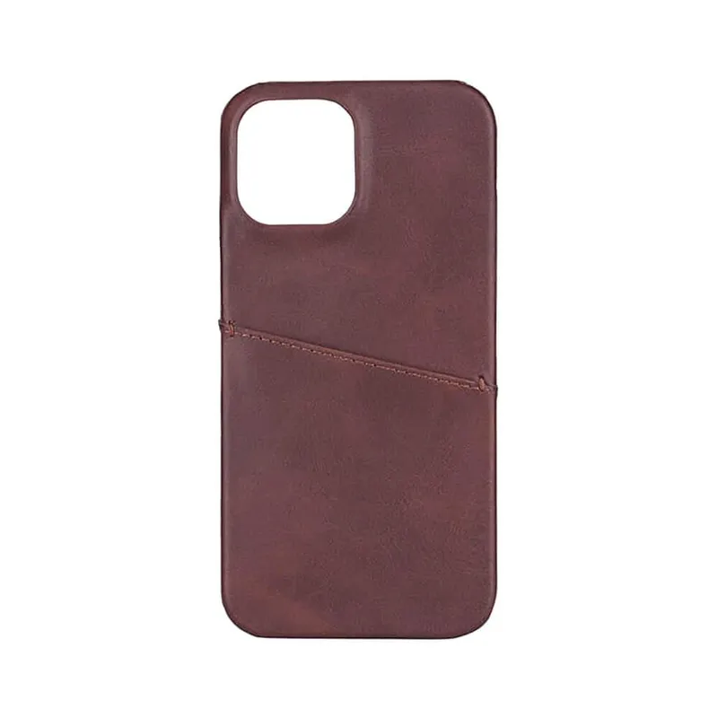 Alternativ bild 0 för ONSALA Mobile Cover Brown with Cardpocket iPhone 12 6.7"