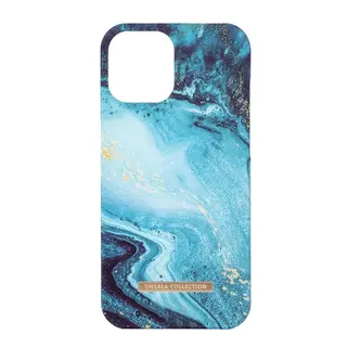 Produktfoto för ONSALA Mobile Cover Soft Blue Sea Marble iPhone 12 / 12 Pro