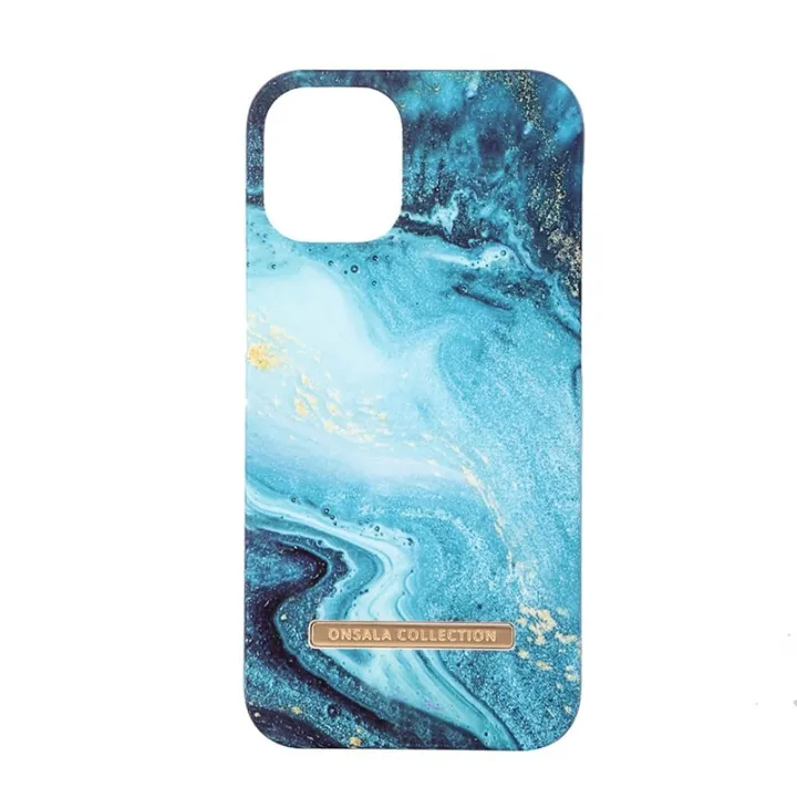 Alternativ bild 0 för ONSALA Mobile Cover Soft Blue Sea Marble iPhone 12 Mini