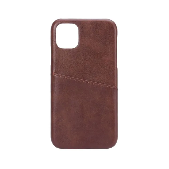 Alternativ bild 0 för ONSALA Mobilecover Brown iPhone 11 Creditcard Pocket